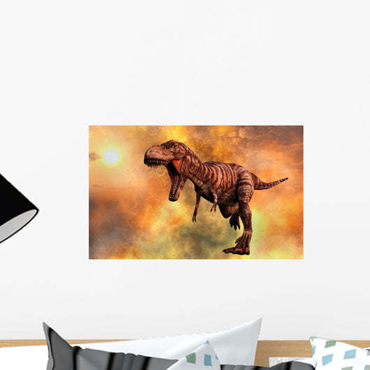 Tyrannosaurus Rex Running from Wall Decal