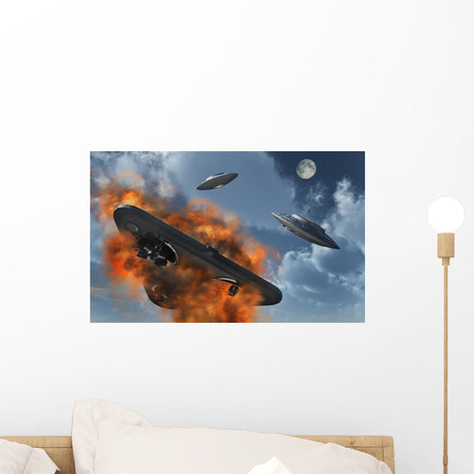 Ufo's from Different Alien Wall Decal