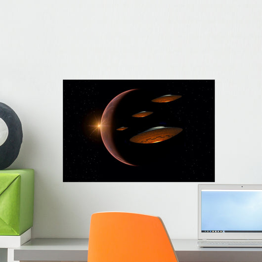 Martians Evacuating Their Homeworld Wall Decal