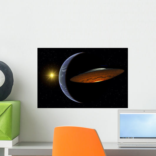 Ancient Aliens Arriving Home Wall Decal