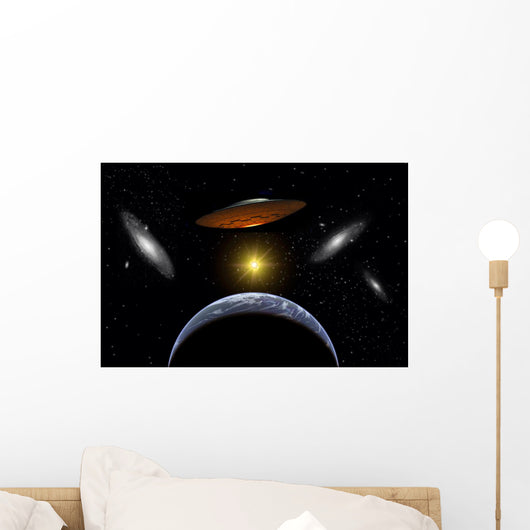 Ancient Aliens Arriving Wall Decal