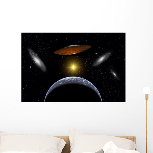 Ancient Aliens Arriving Wall Decal