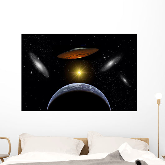 Ancient Aliens Arriving Wall Decal