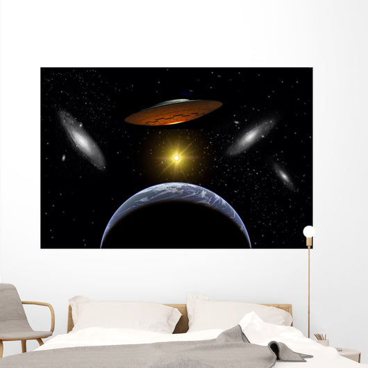 Ancient Aliens Arriving Wall Decal