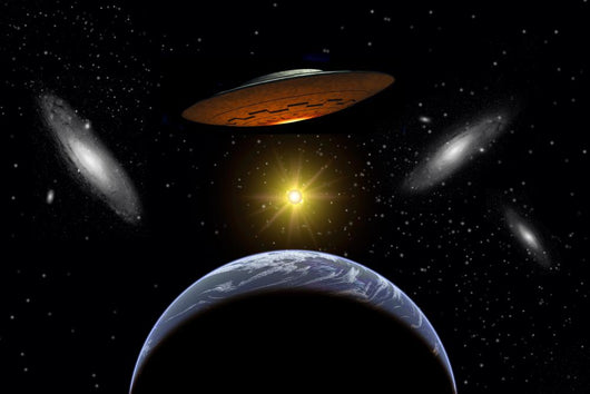 Ancient Aliens Arriving Wall Decal