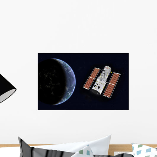 Hubble Space Telescope Earth Wall Decal