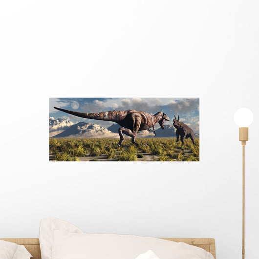 Tyrannosaurus Rex and Triceratops 2 Wall Decal