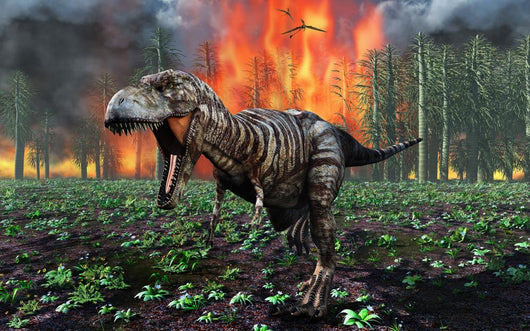 Tyrannosaurus Rex Fleeing Close-up Wall Decal