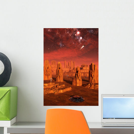 Advanced Race Exploring Ancient Wall Decal