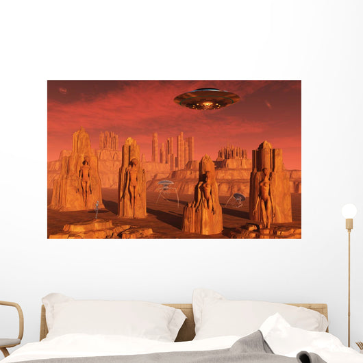 Members Planets Advanced Civilization Horizontal Wall Decal