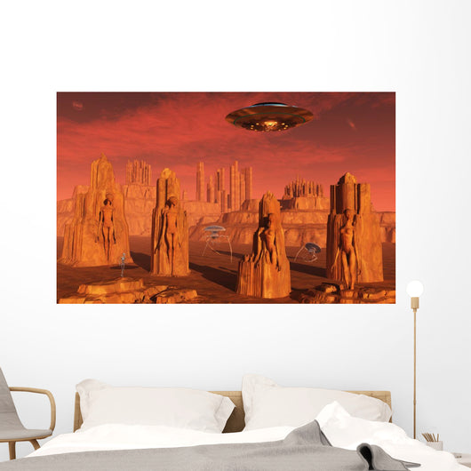 Members Planets Advanced Civilization Horizontal Wall Decal