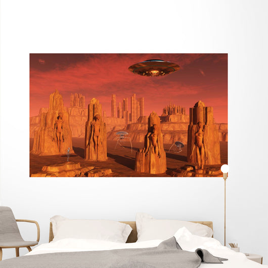 Members Planets Advanced Civilization Horizontal Wall Decal