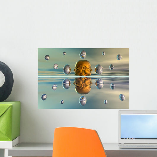 3D Concept Showing Advancement Wall Decal