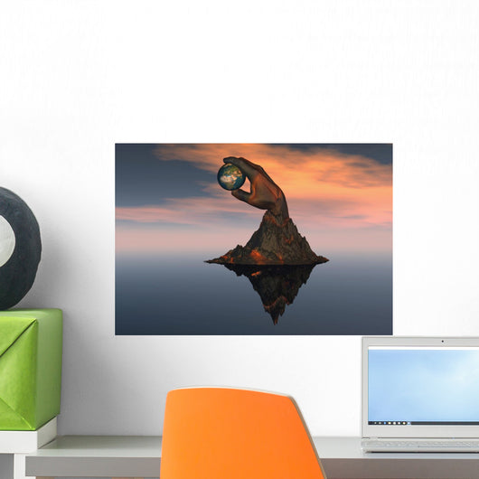 3D Conceptual Image World Africa Wall Decal
