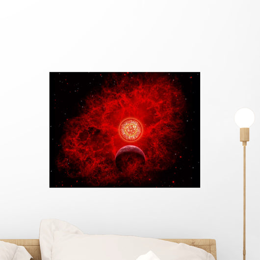 Supernova Destroying Itself Small World Wall Decal