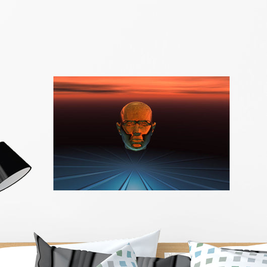 Central Computer Brain Interlinked Wall Decal