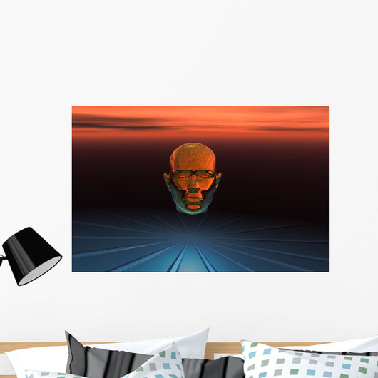 Central Computer Brain Interlinked Wall Decal