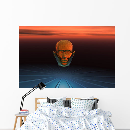 Central Computer Brain Interlinked Wall Decal