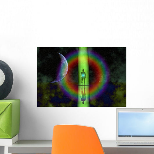 Mankinds Continued Progress Science Rainbow Circle Wall Decal