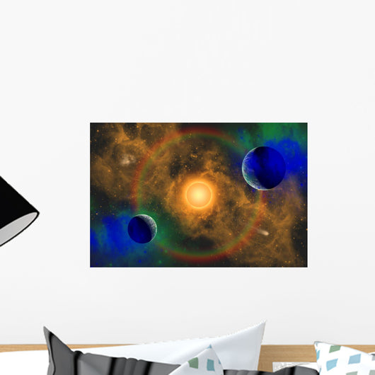 Nebulous Alien Planetary Star Wall Decal