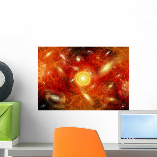 Artist's Concept Big Bang Fiery Wall Decal