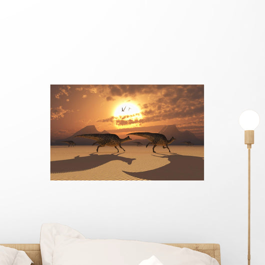 Herd Velafrons Hadrosaur Dinosaurs Wall Decal