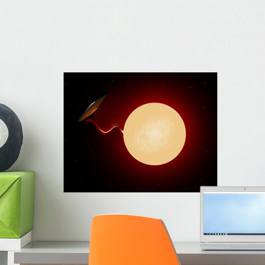 Gigantic Ufo Venting Plasma Wall Decal