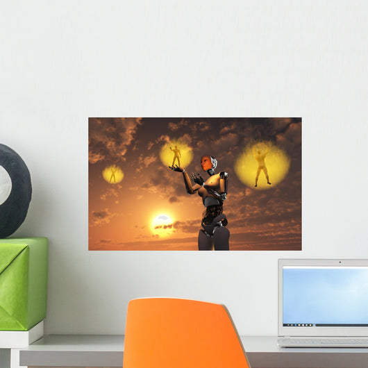 Concept Illustrating Mankind Ascending Wall Decal