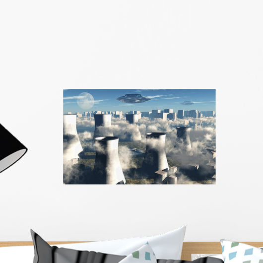 Aliens Visiting Nuclear Power Wall Decal
