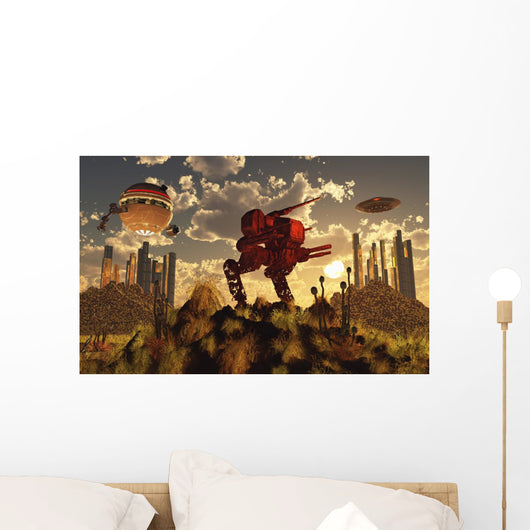 Remnants past Futuristic War Wall Decal