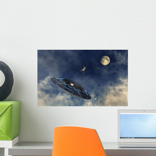 American P-51 Mustang Chasing Wall Decal