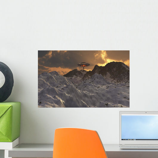 Alien Reptoid Awaits to Wall Decal