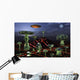Futuristic Alien City Seen Wall Decal
