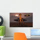 Menacing Looking Grey Alien Wall Decal