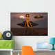 Menacing Looking Grey Alien Wall Decal