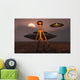 Menacing Looking Grey Alien Wall Decal