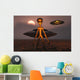 Menacing Looking Grey Alien Wall Decal