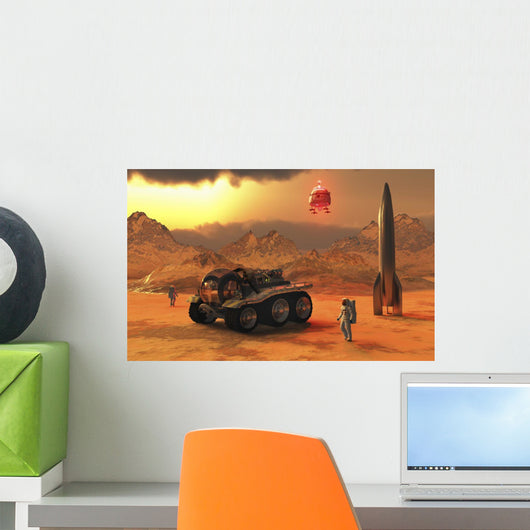 Humans Terraforming Planet Mars Wall Decal