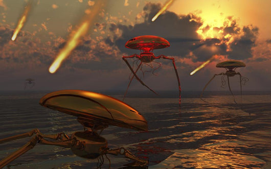 Martian Vehicles and War Wall Decal