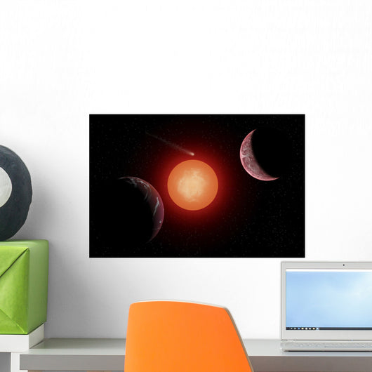Wandering Comet Passing Wall Decal