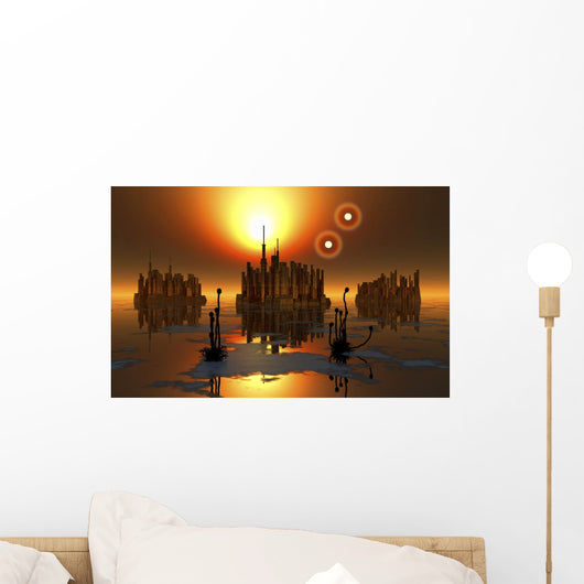 Proxima B Planet Orbiting Wall Decal
