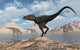 Carnivorous Nanotyrannus Stalking Herd Wall Decal