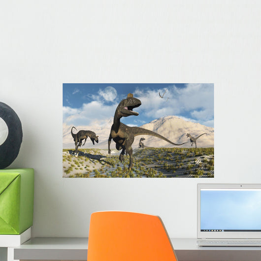 Cryolophosaurus Dinosaurs Roaming during Wall Decal