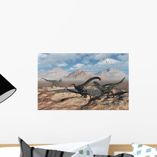 Allosaurus Dinosaurs Stalk Diplodocus Wall Decal