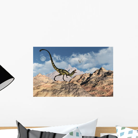 Predatory Tyrannosaurid Dilong Dinosaur Wall Decal