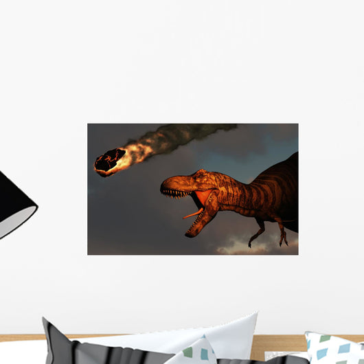 Vicious T-rex Dinosaurs Observing Wall Decal