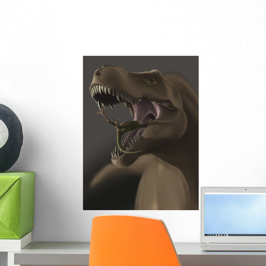 Close-up Tyrannosaurus Rex Eating Wall Decal