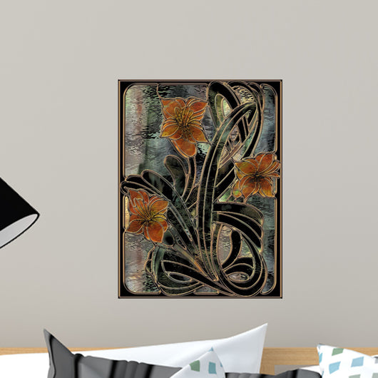 Art Nouveau Parabolas Wall Mural