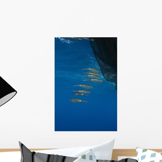Group Squids Formation Vertical Wall Decal