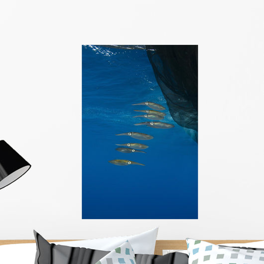 Group Squids Formation Vertical Wall Decal